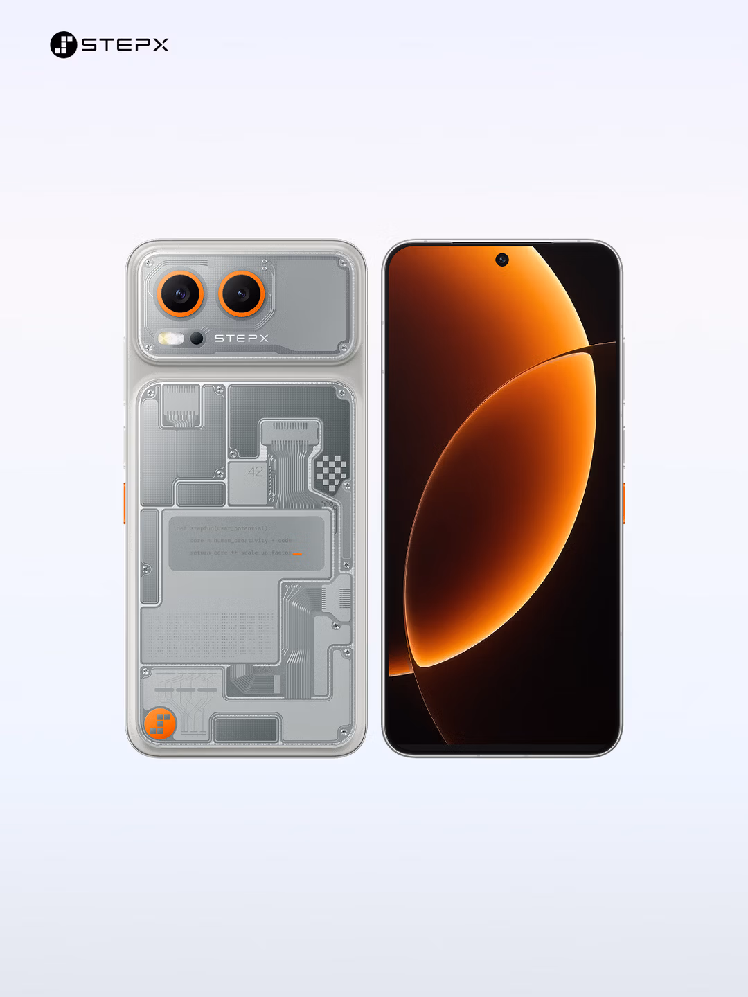 stepx neo Silicon Silver ai phone 